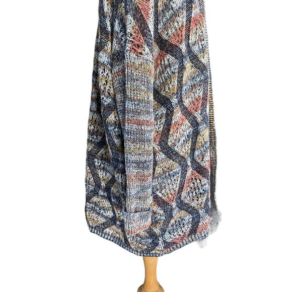 Soft Surroundings Pendley Wool Boho Slouchy Western Equestrian Cardigan-L/XL - Picture 8 of 15